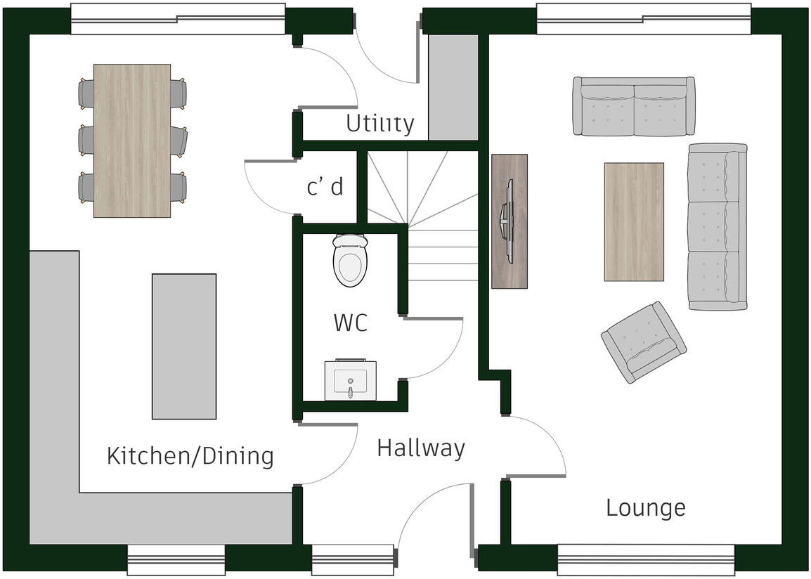 Plot 17-13 The Wisteria, Crossways Gardens, Little Clacton, Essex, CO16 9RZ floorplan