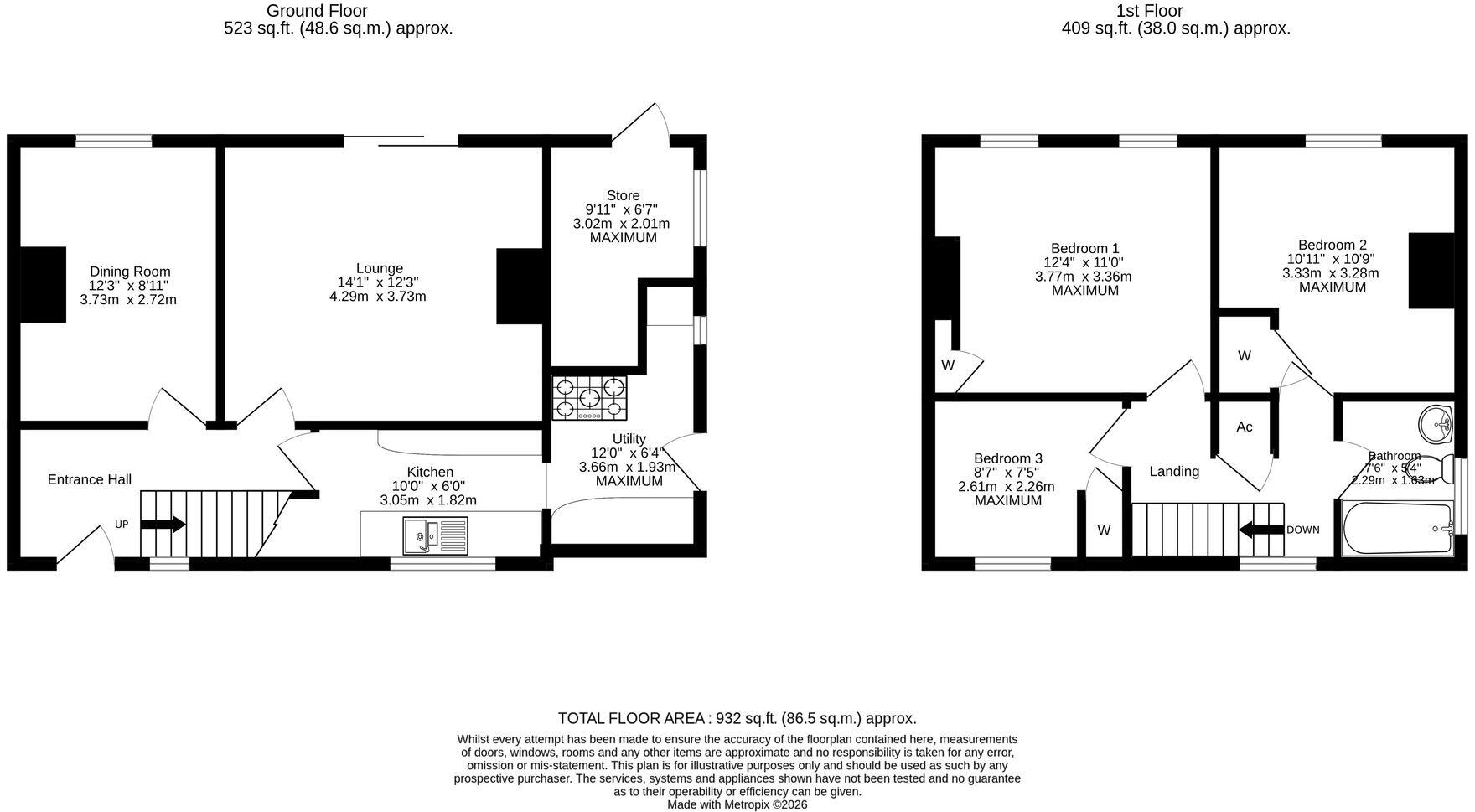 Buxton Close, East Runton, NR27 floorplan