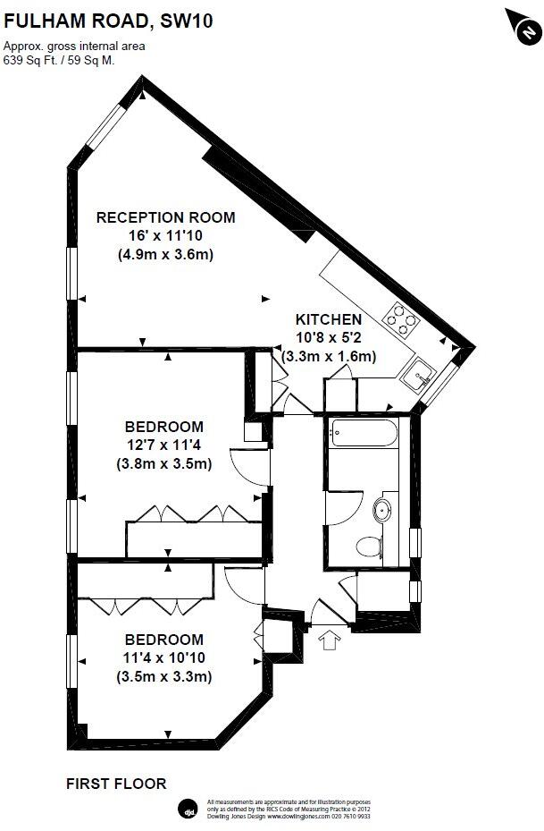 Fulham Road, Chelsea, London, SW3 floorplan