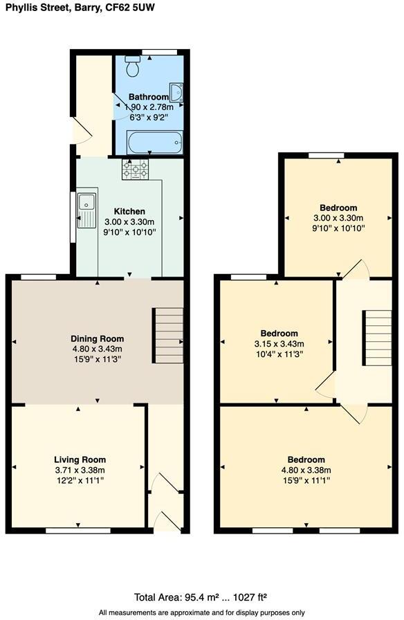 Phyllis Street, Barry floorplan