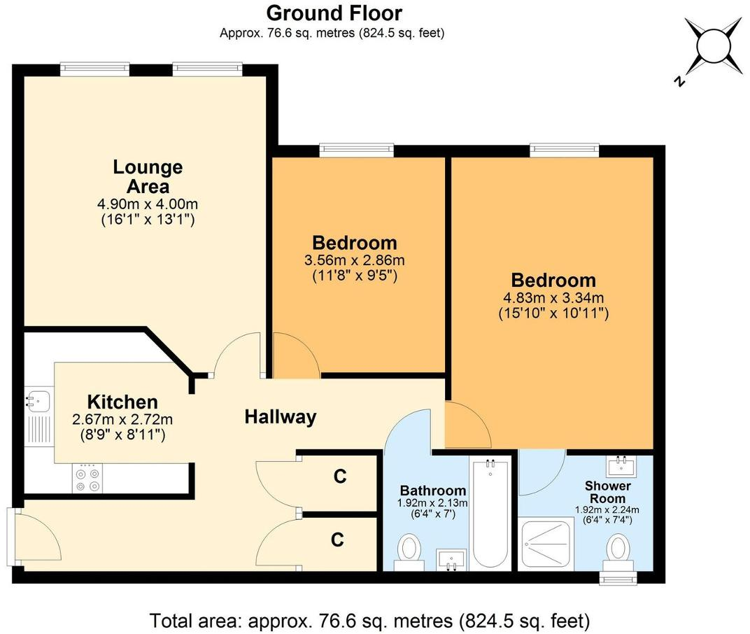 Spire Place, Warlingham, CR6 9LW floorplan