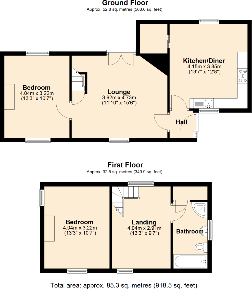 Damson Cottage, Bourton Road, TF13 6AJ floorplan