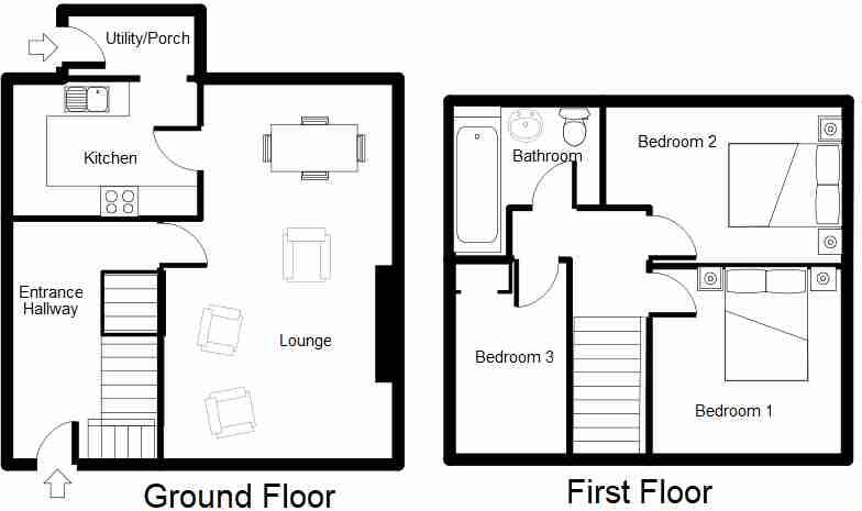 32 Kennedy Terrace, Isle Of Lewis, HS1 2LG floorplan