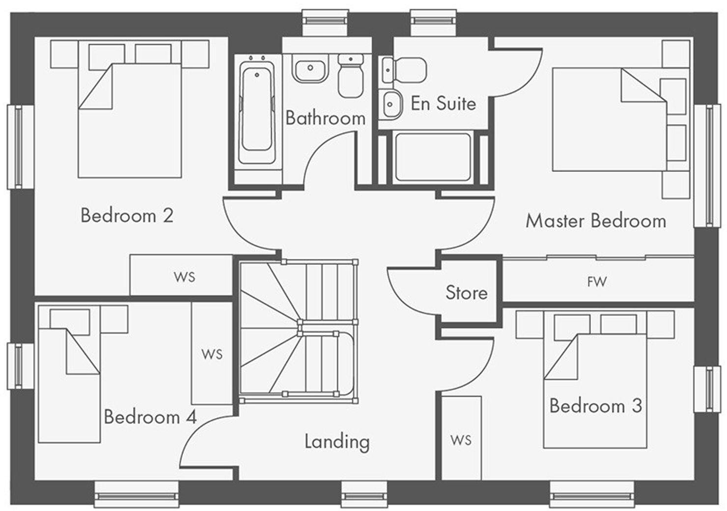 Willow Bank Road, Alderton, GL20 floorplan
