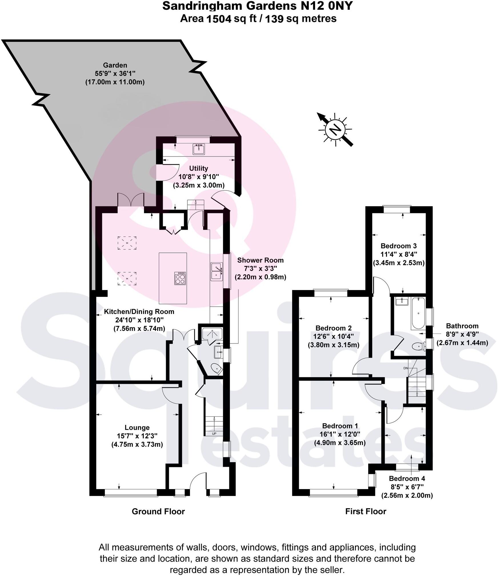 Sandringham Gardens, London, N12 floorplan