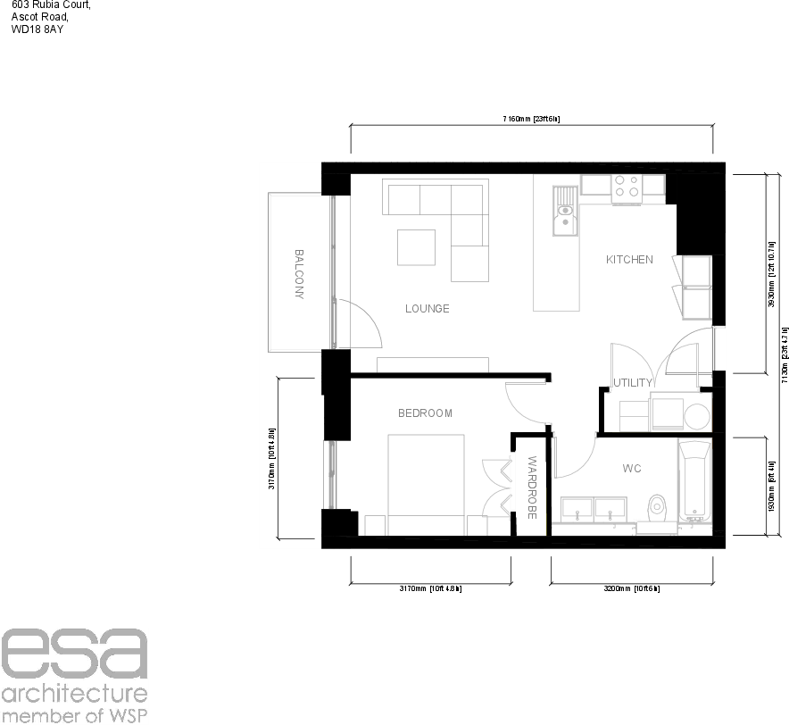 603 Rubia Court, Ascot Road, Watford, Hertfordshire floorplan