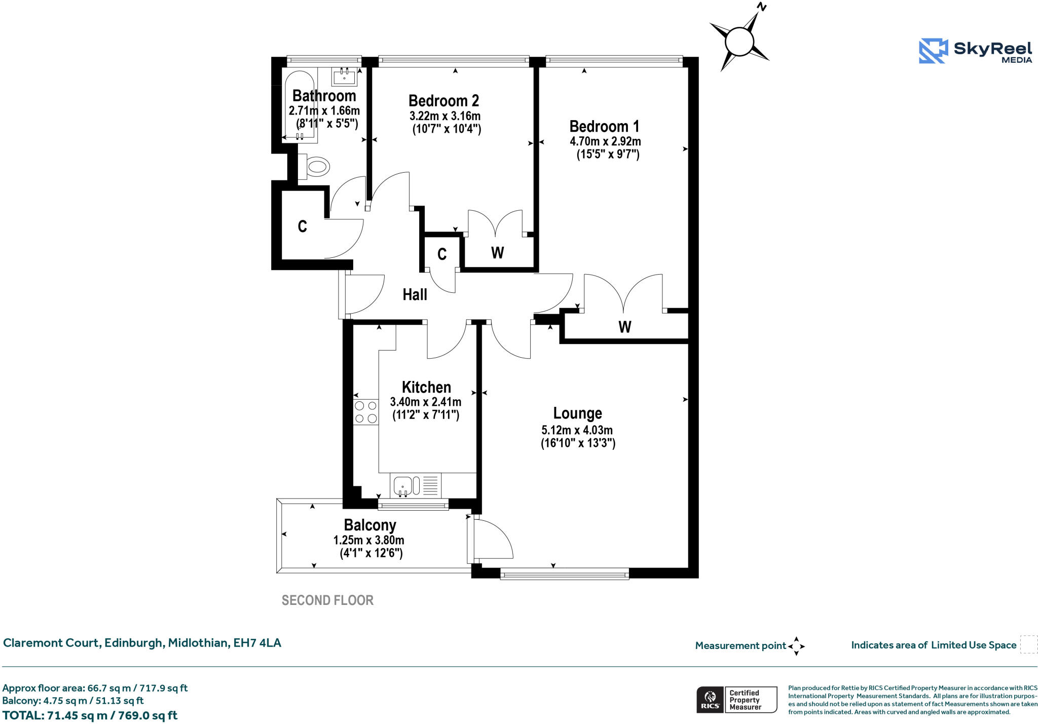 Claremont Court, Edinburgh floorplan