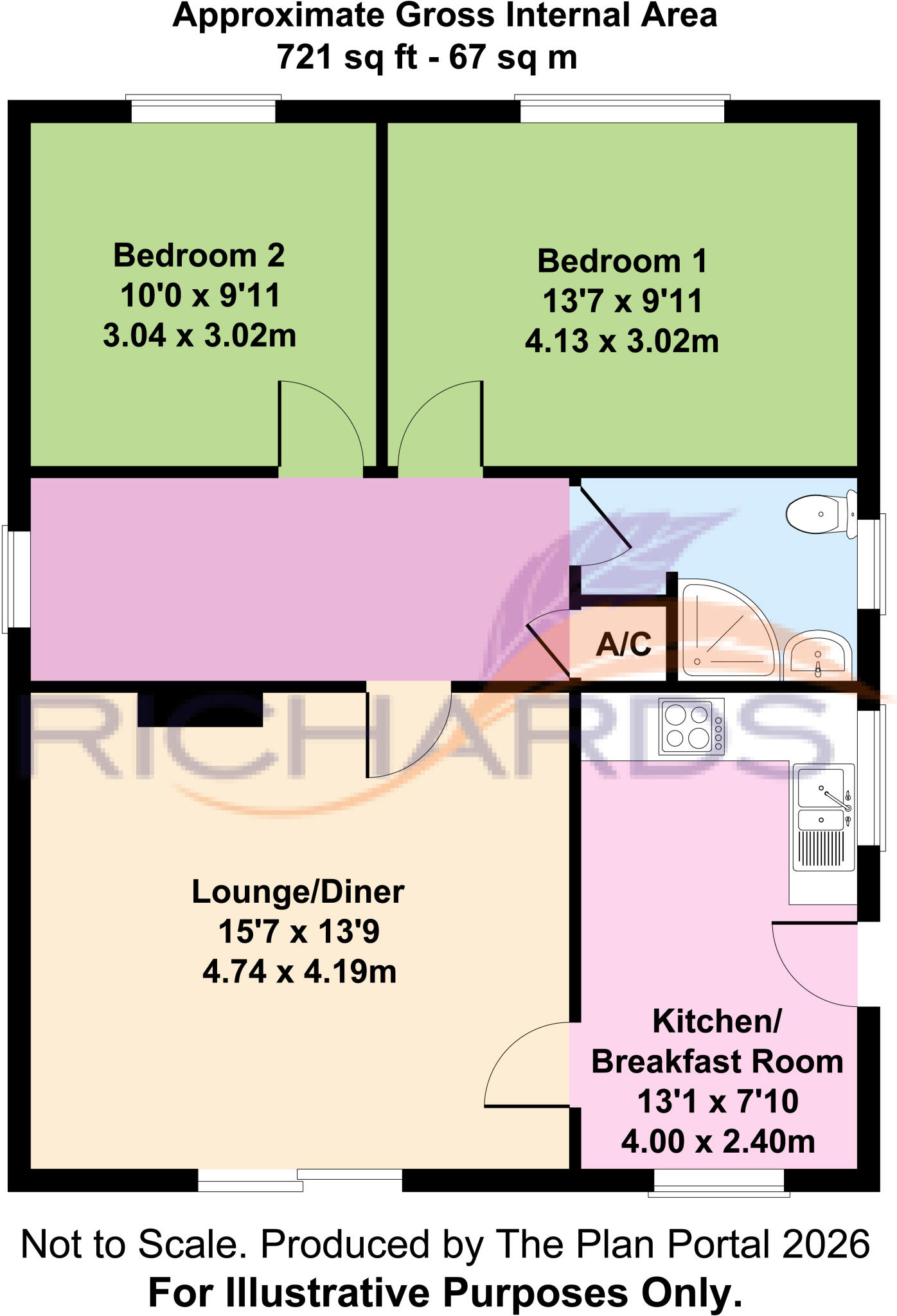 Rectory Avenue, Corfe Mullen, Wimborne, Dorset, BH21 floorplan
