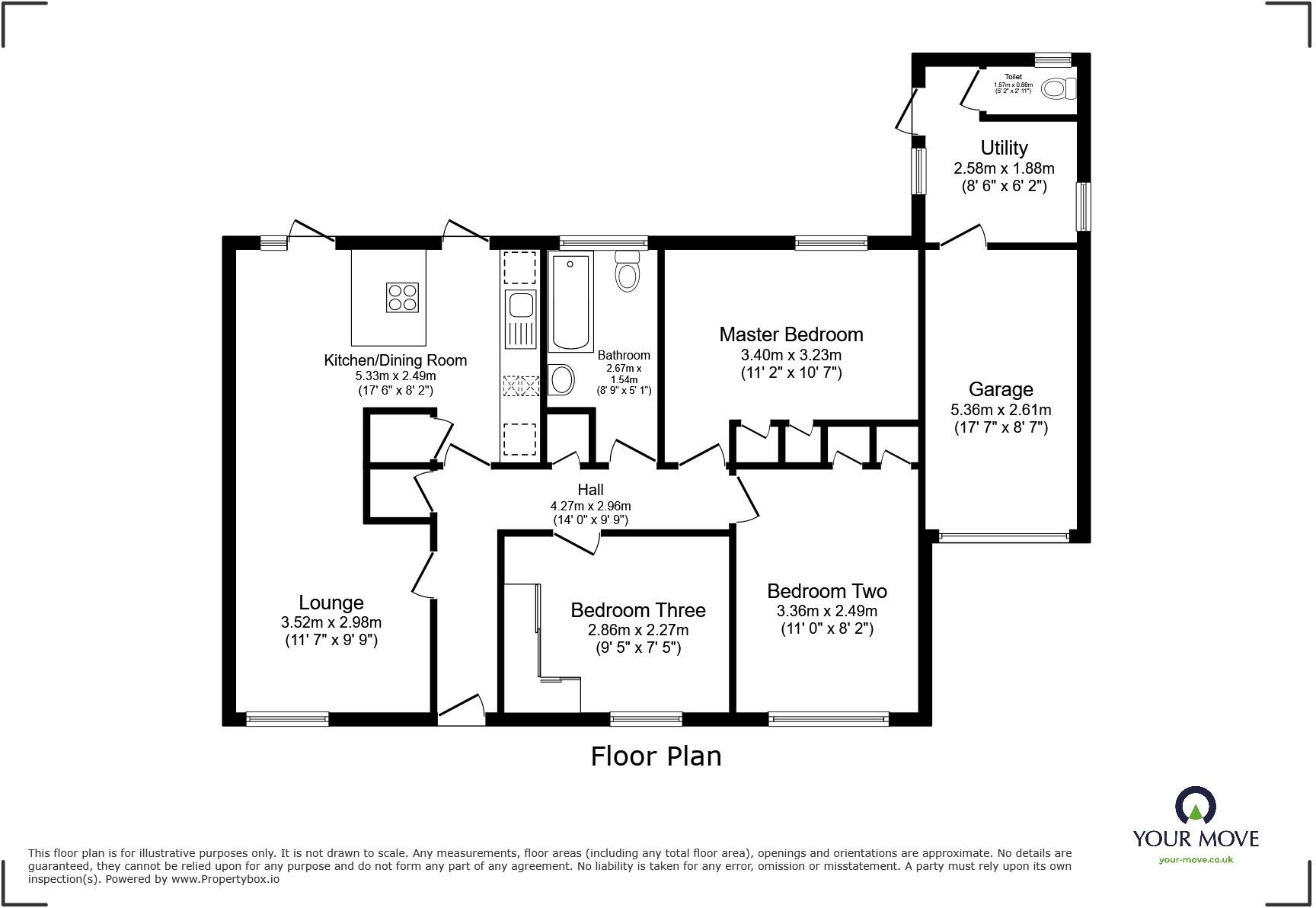 Treganoon Road, Mount Ambrose, Redruth, Cornwall, TR15 floorplan