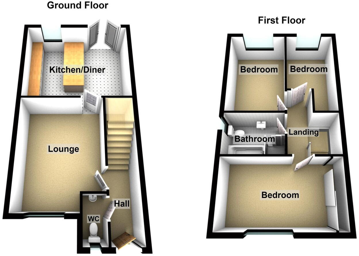 5 Green Pastures Way, Oldham, Chadderton  OL9 9GG floorplan