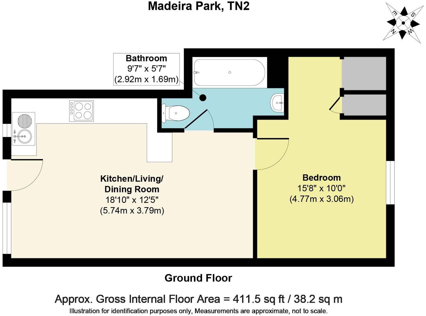 Madeira Park, Tunbridge Wells, TN2 floorplan