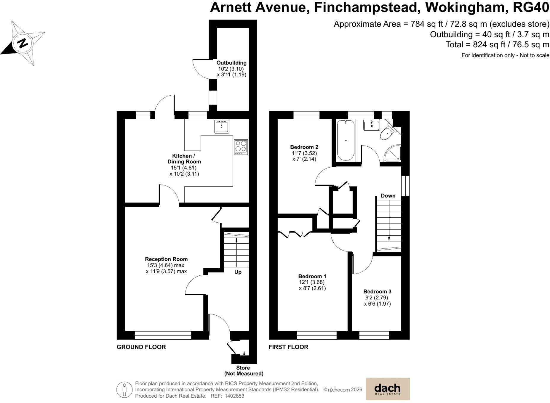Arnett Avenue, Finchampstead, RG40 floorplan