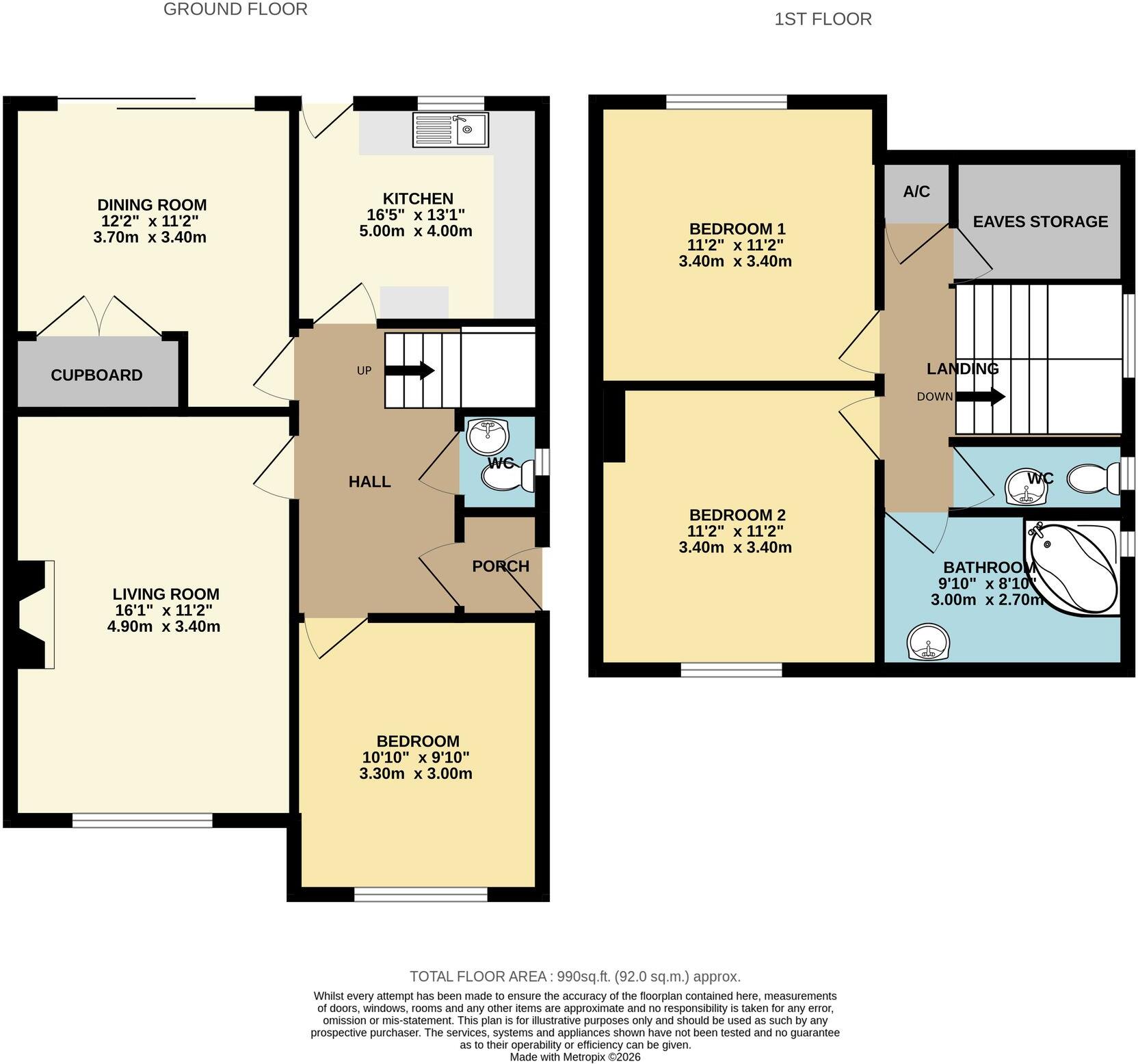 14, Avon Close, Little Dawley, TF4 floorplan