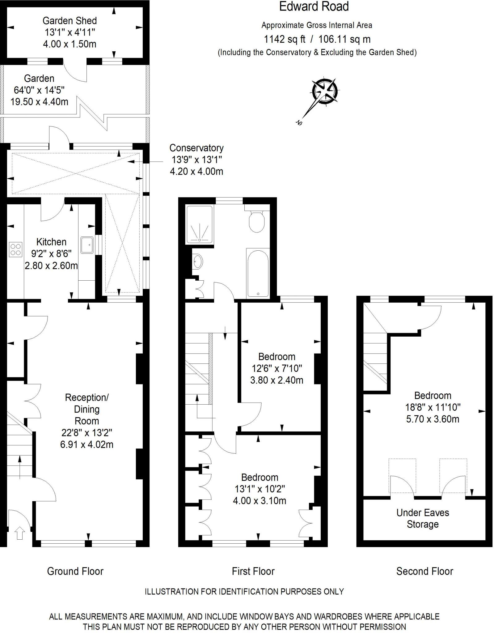 Edward Road, Addiscombe floorplan