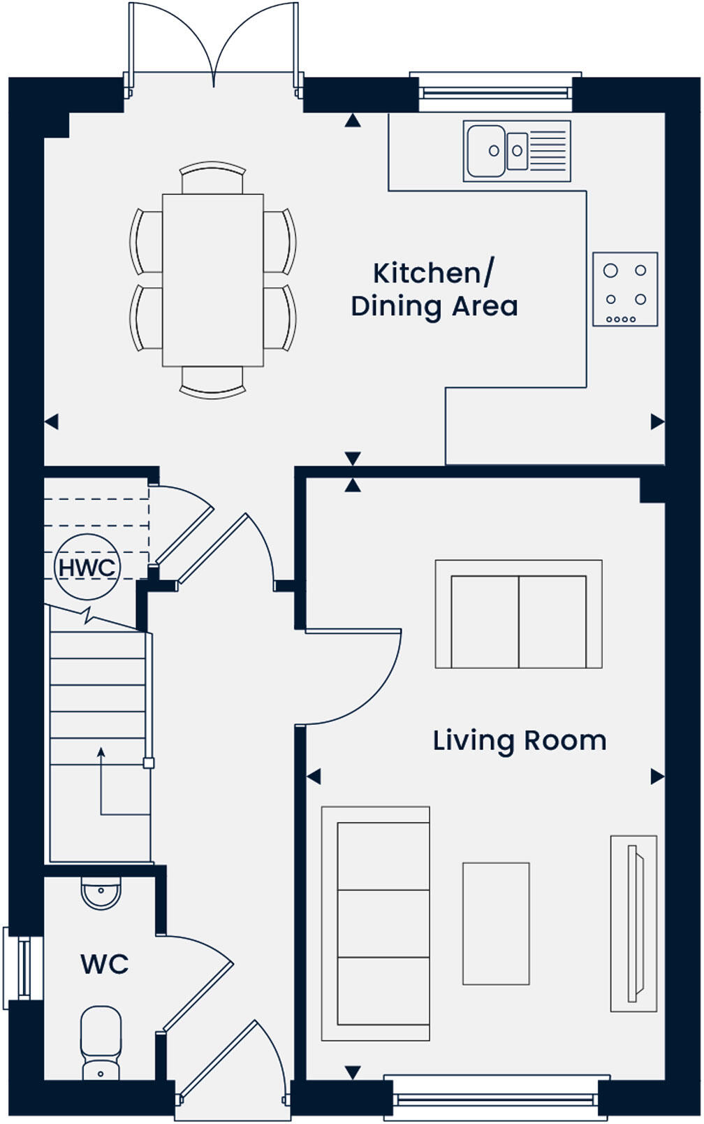 Linacre Road,
Chesterfield , 
Derbyshire, 
S40 4UX floorplan