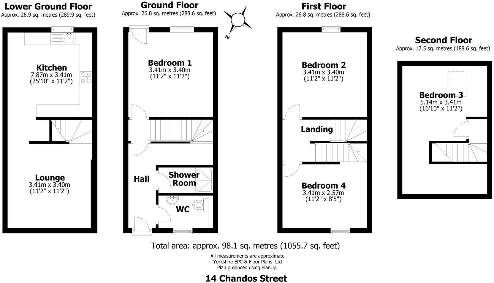 Chandos Street, Sheffield floorplan