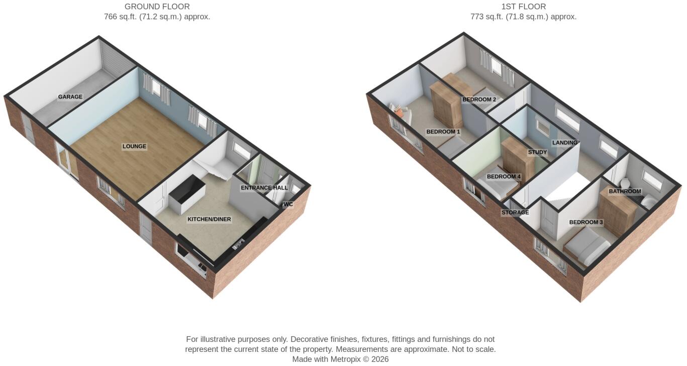 North Avenue, Sandiacre, Nottingham, Derbyshire, NG10 floorplan
