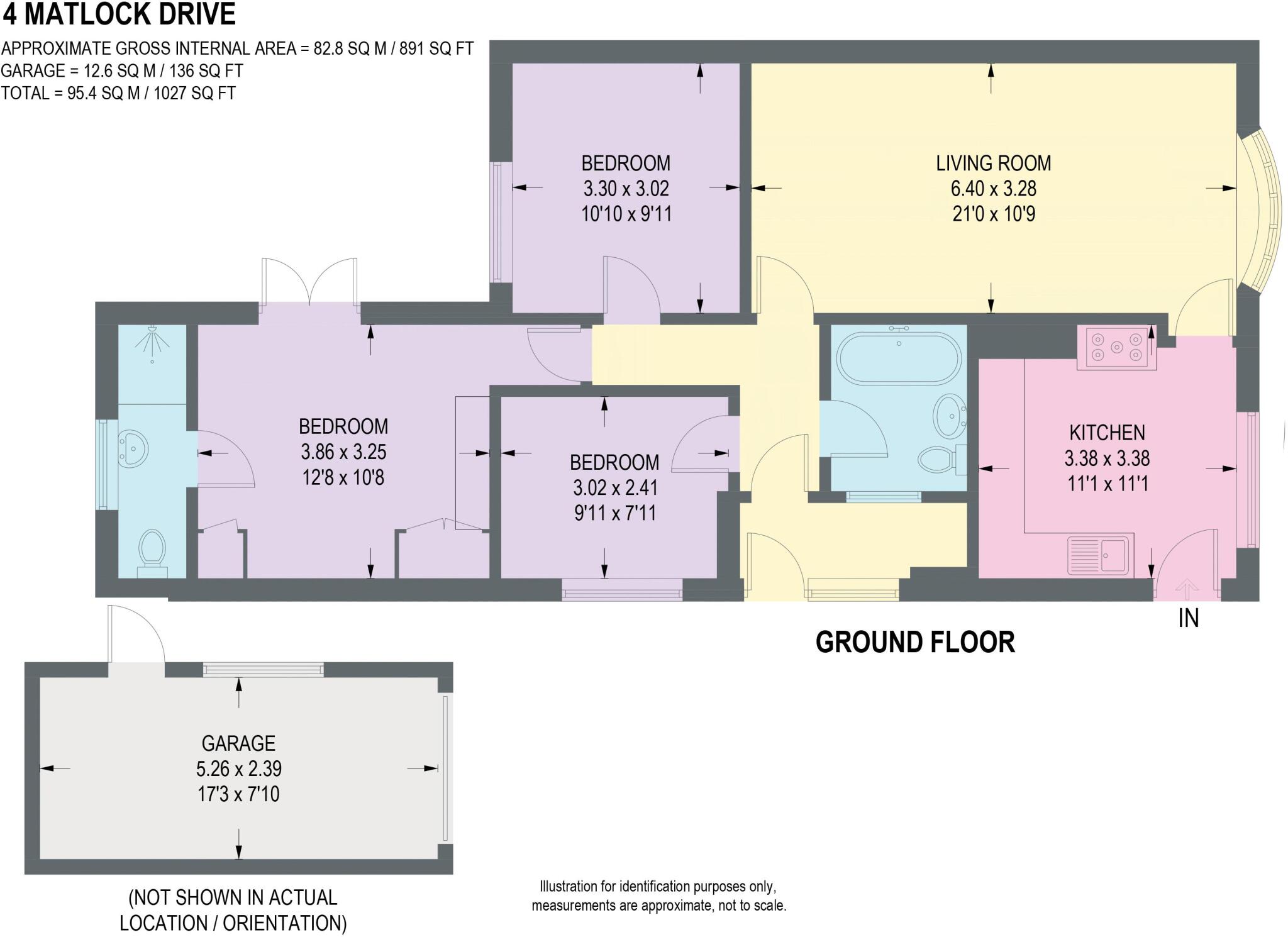 Matlock Drive, Inkersall, Chesterfield floorplan