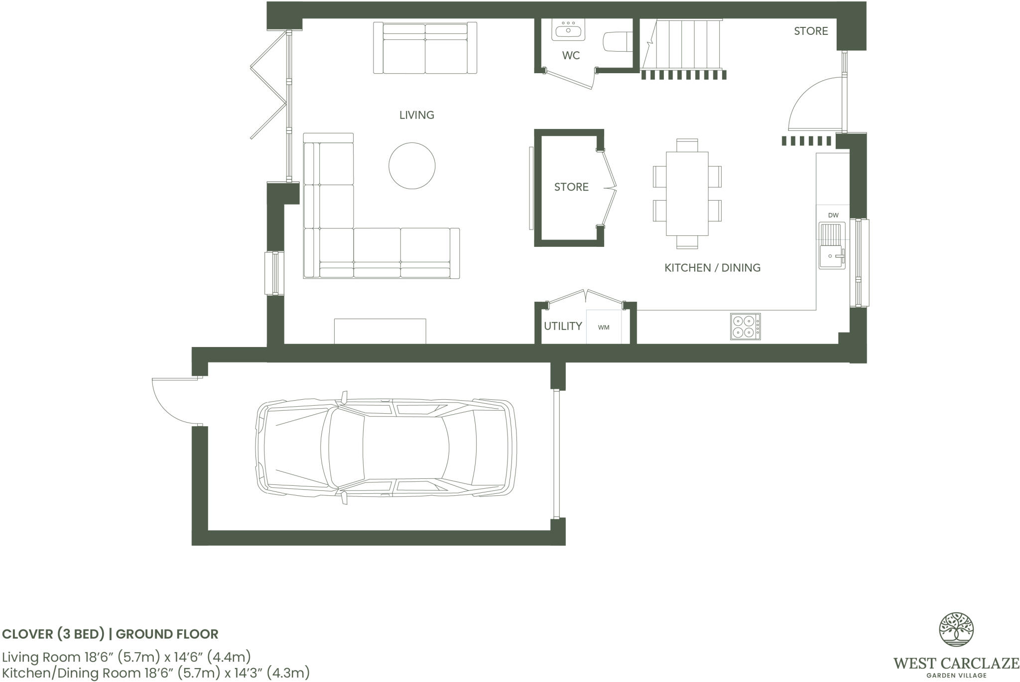 West Carclaze Garden Village, St. Austell, Cornwall, PL26 floorplan