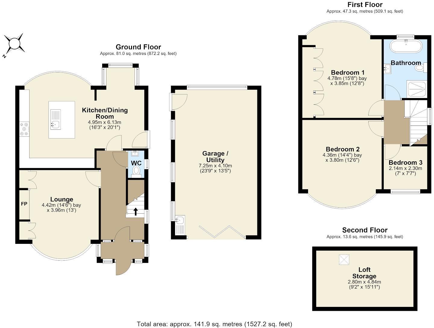 Kingswood Grove, Roundhay, Leeds, LS8 floorplan