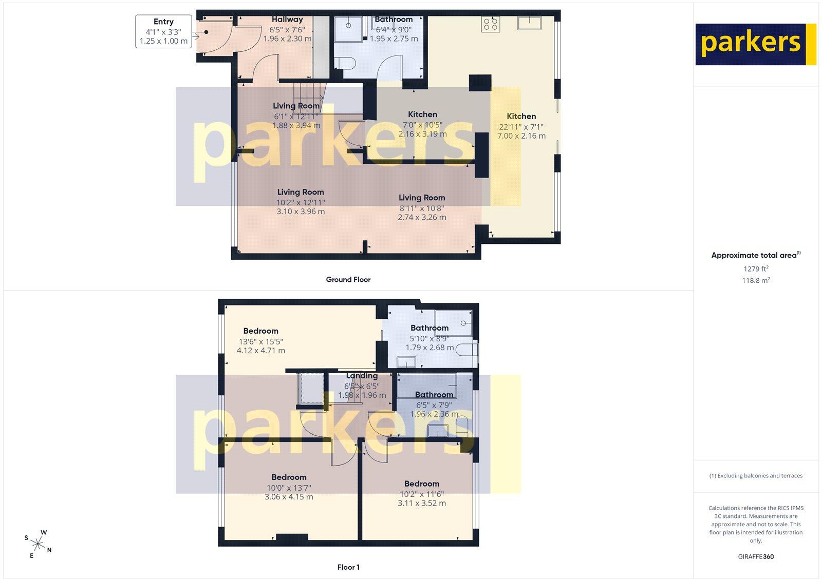 Trelleck Road, Reading, Berkshire, RG1 floorplan