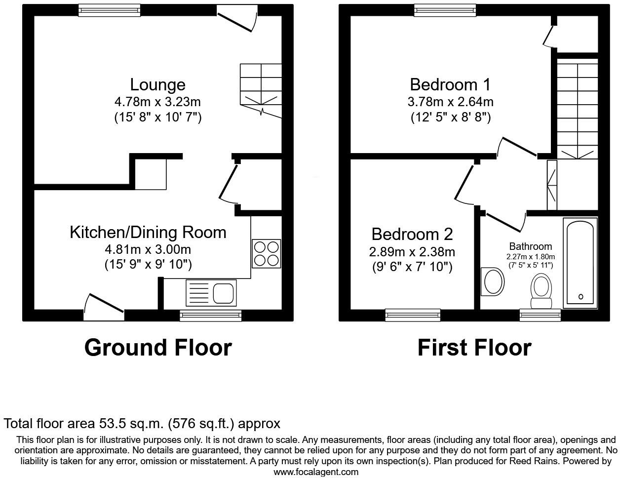 Penistone Road, Fenay Bridge, Huddersfield, West Yorkshire, HD8 floorplan