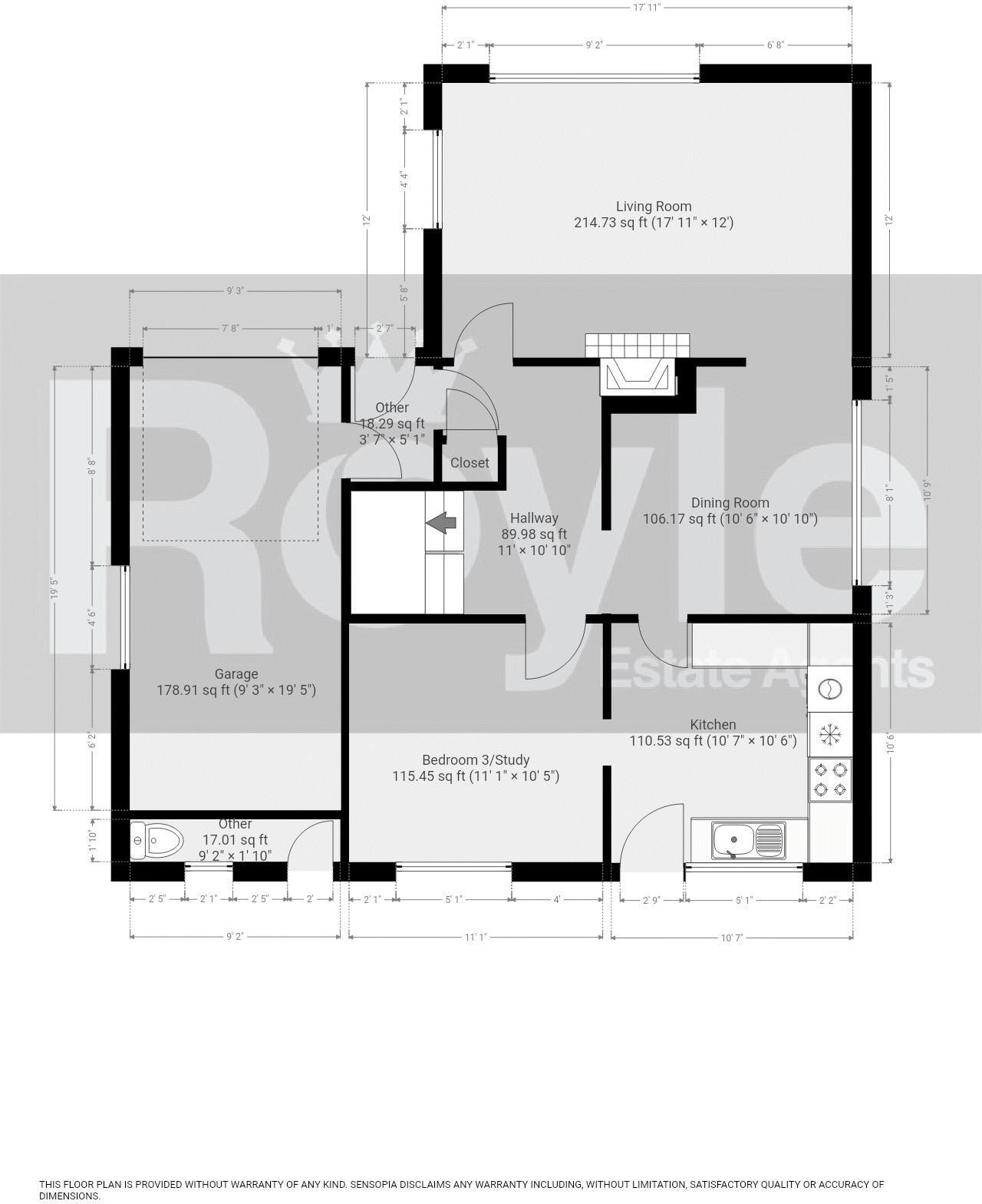 No. 7, Earlsway, Staining, Lancs FY3 0BT floorplan