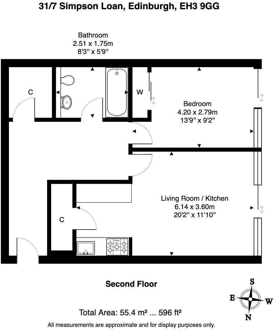 31/7 Simpson Loan, Edinburgh, EH3 floorplan