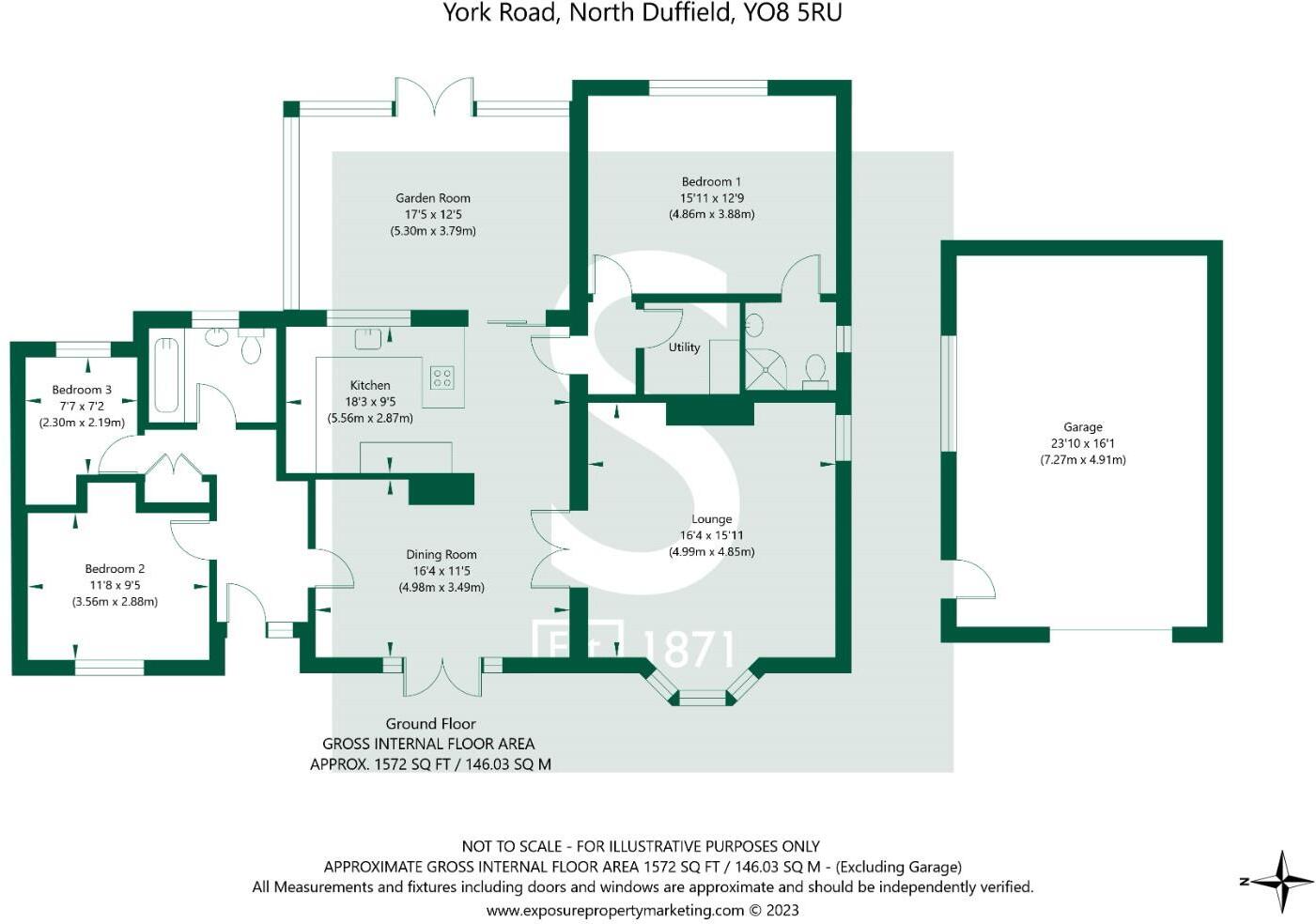 York Road, North Duffield, Selby floorplan