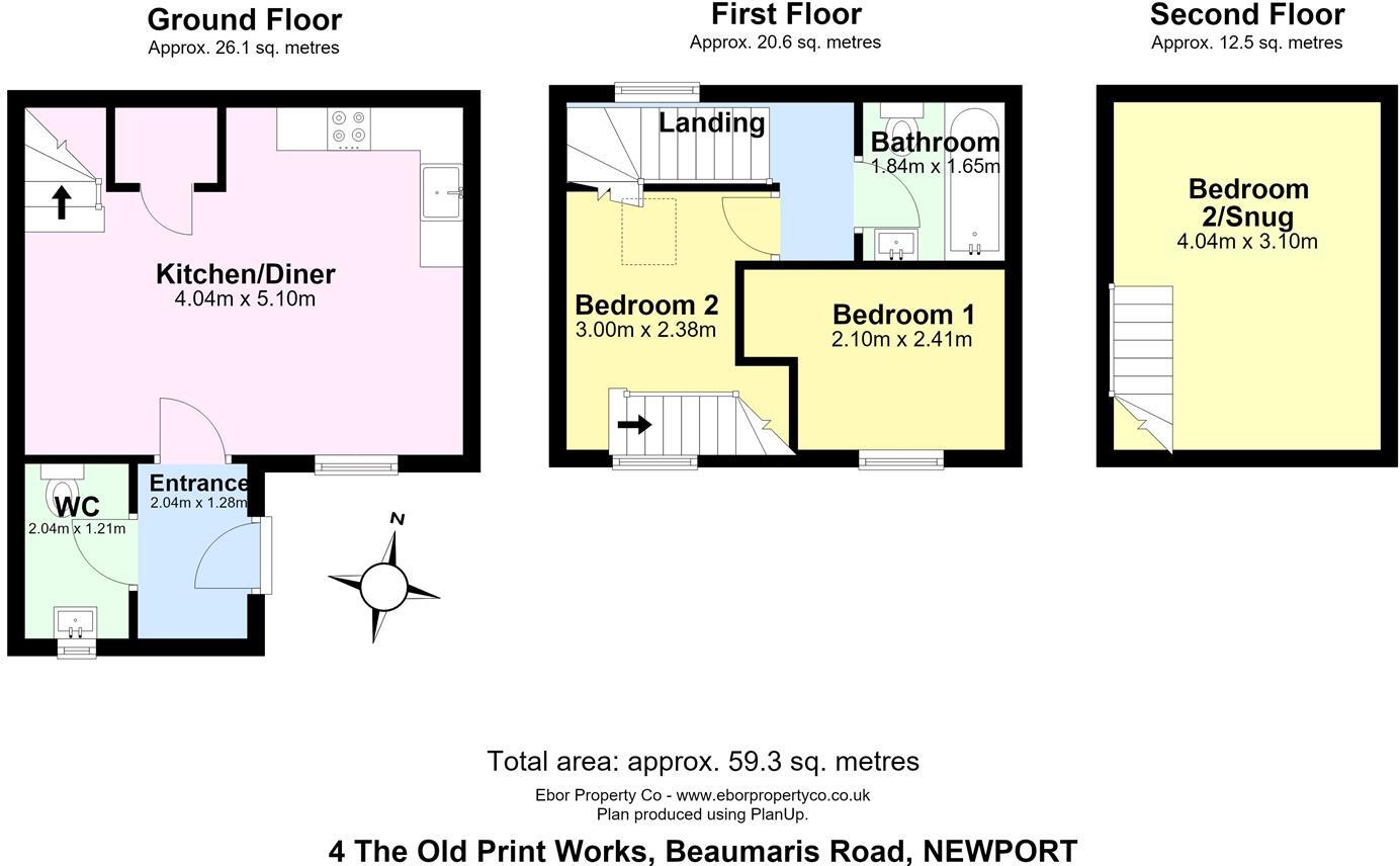 4 The Old Print Works, Beaumaris Road, Newport, Shropshire, TF10 7FZ floorplan