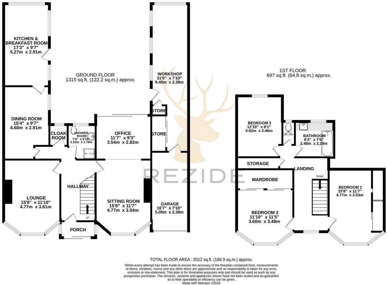 No.371 Loughborough Road, Birstall, Leicestershire floorplan