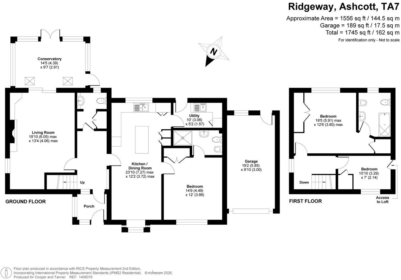 Ridgeway, Ashcott, TA7 floorplan