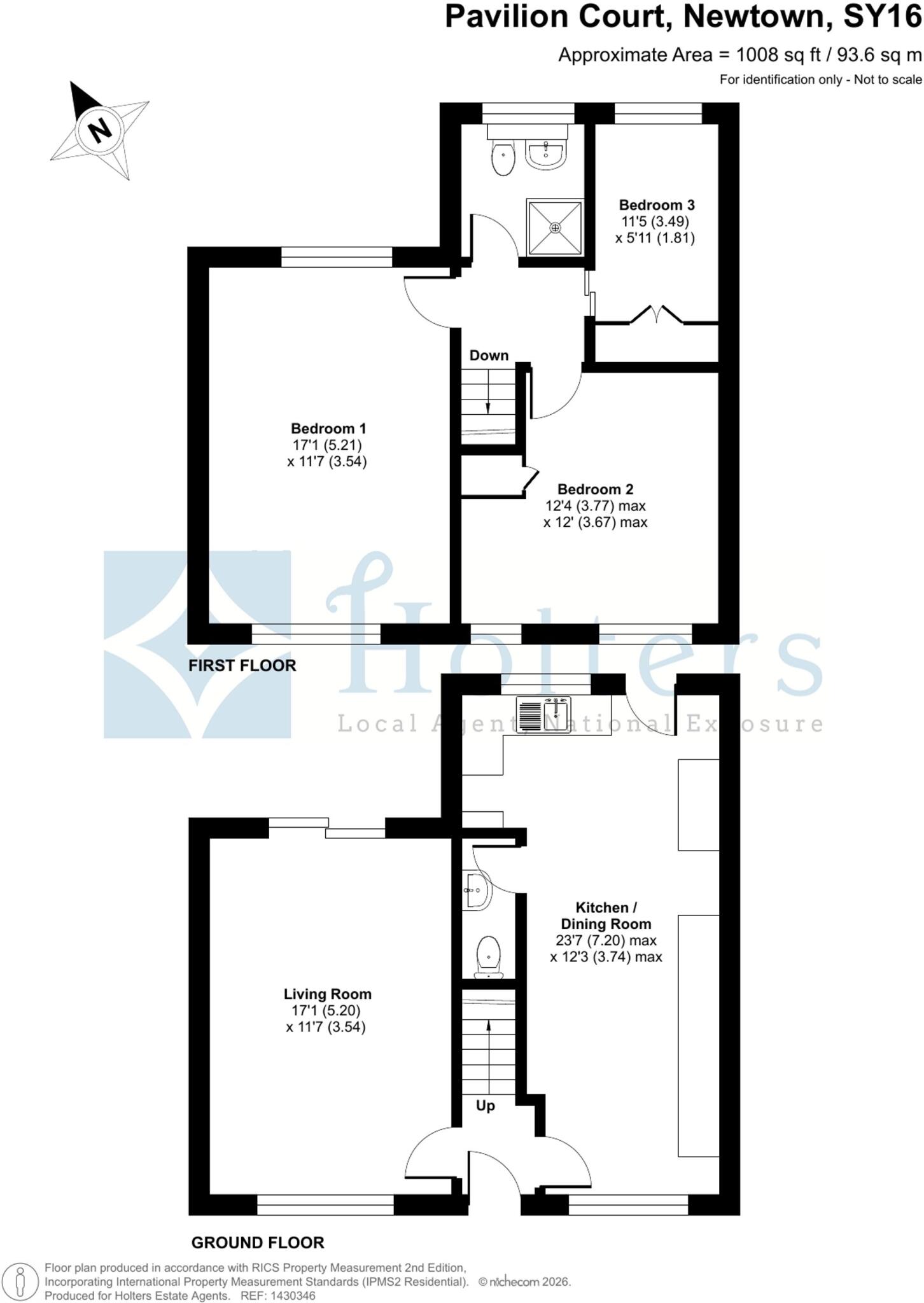 50, Pavilion Court, Newtown, SY16 floorplan