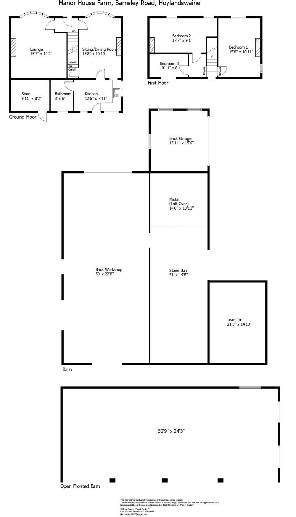 Barnsley Road, Hoylandswaine, Barnsley, S36 floorplan