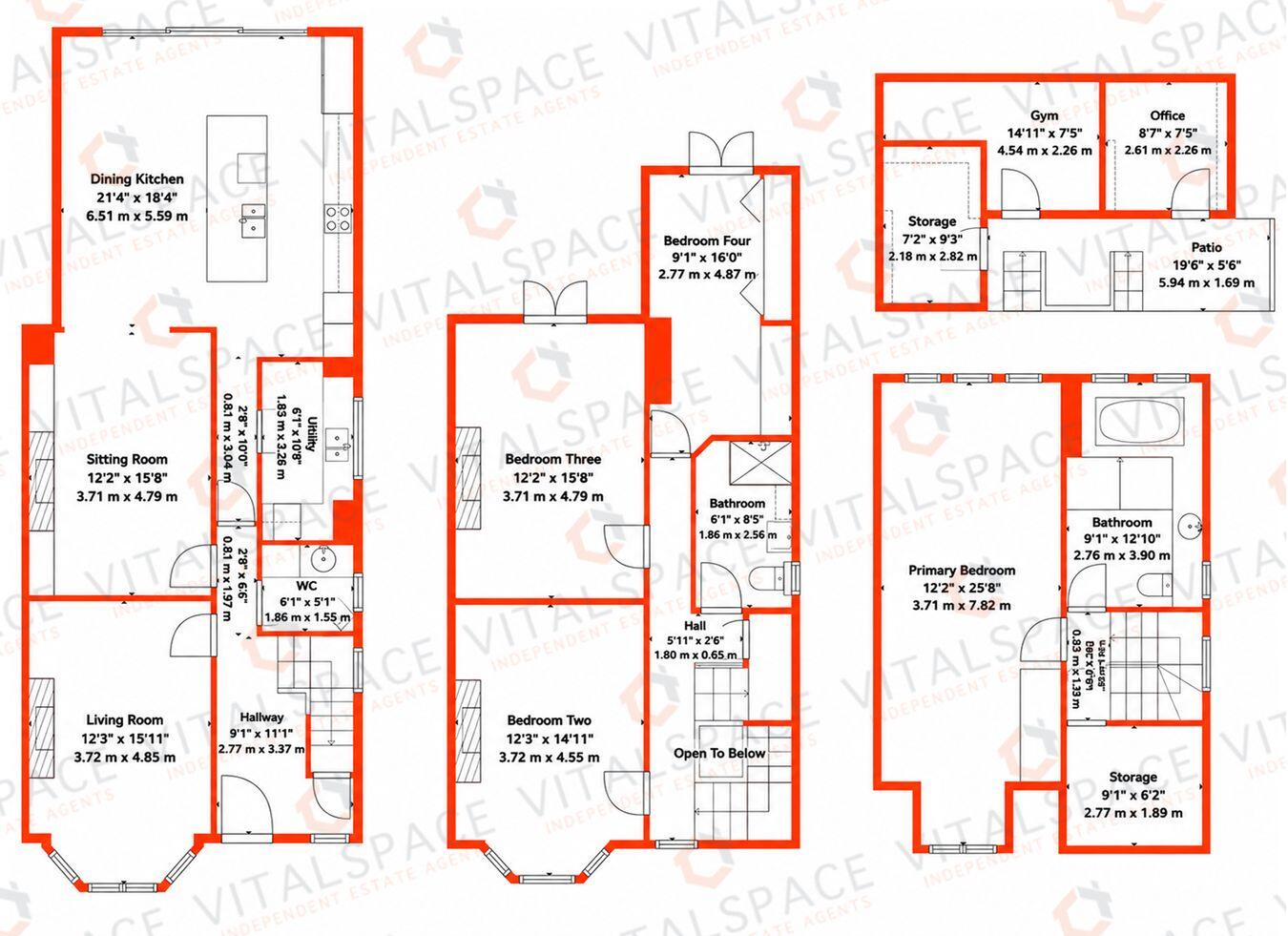 Queens Road, Urmston, Manchester, M41 floorplan