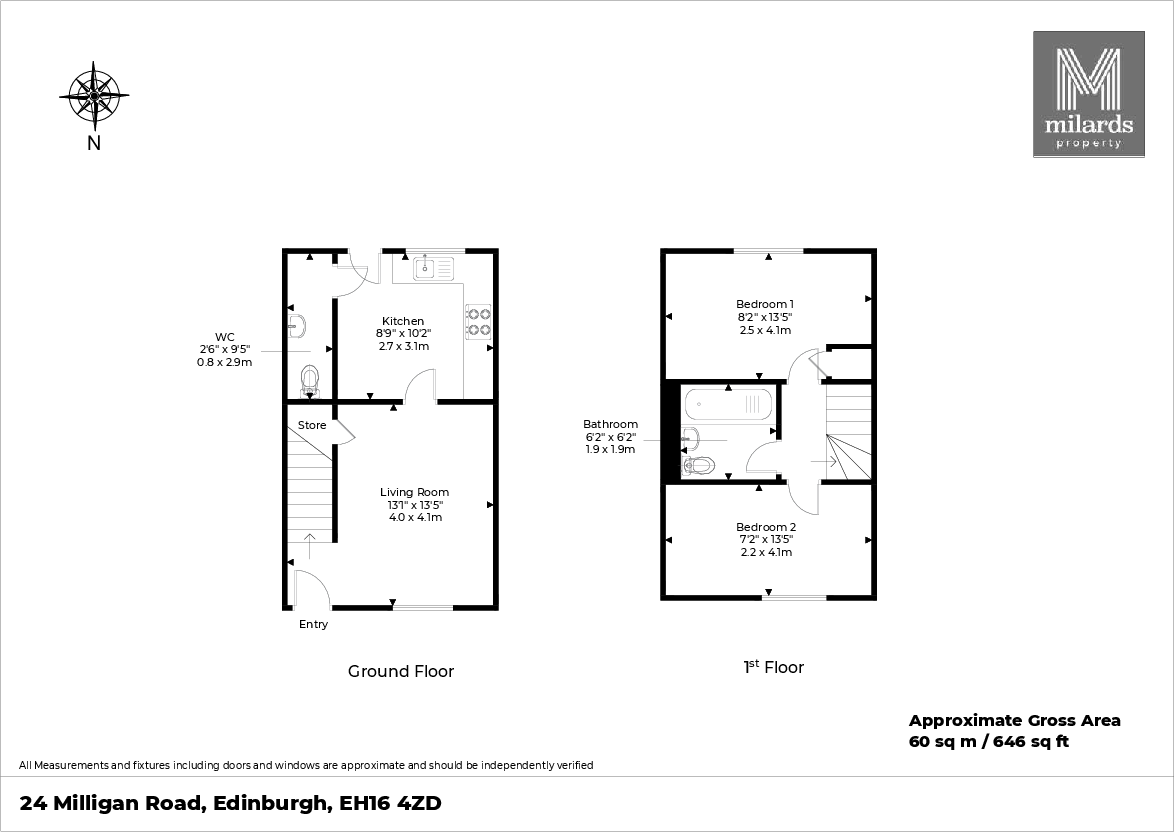 Milligan Road, Edinburgh, EH16 floorplan