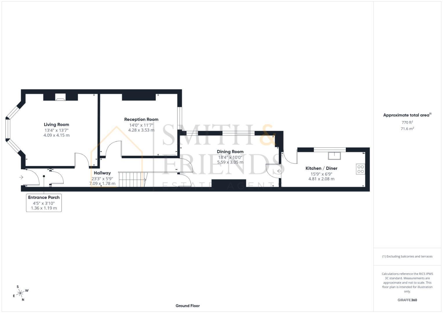 North Lodge Terrace, Darlington floorplan