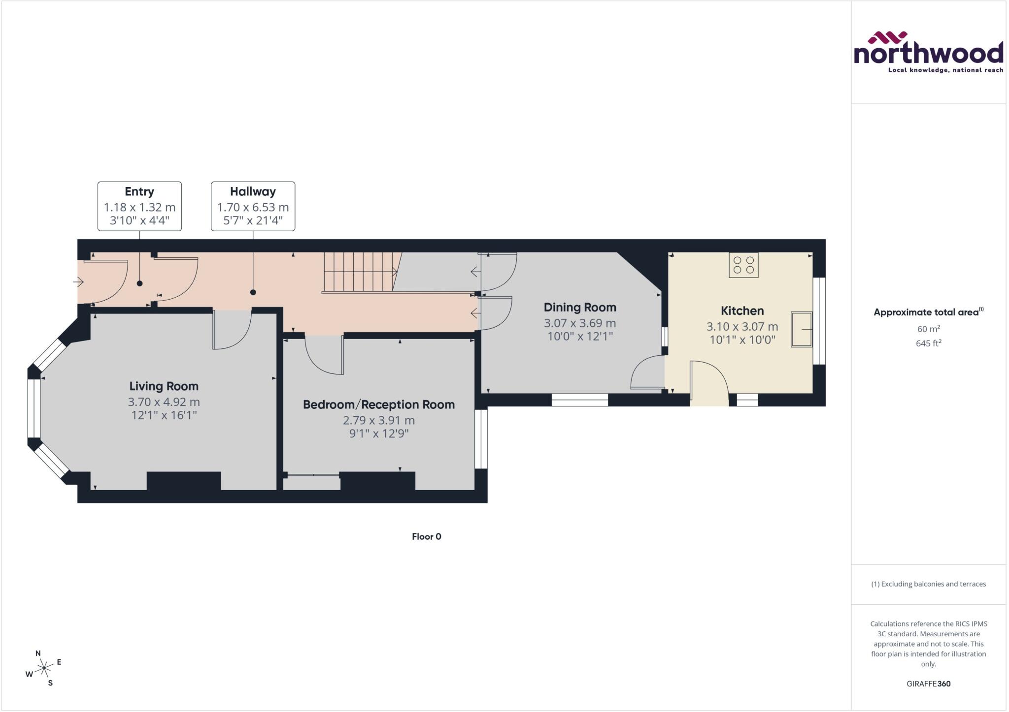 Seaside, Redoubt, Eastbourne, BN22 floorplan