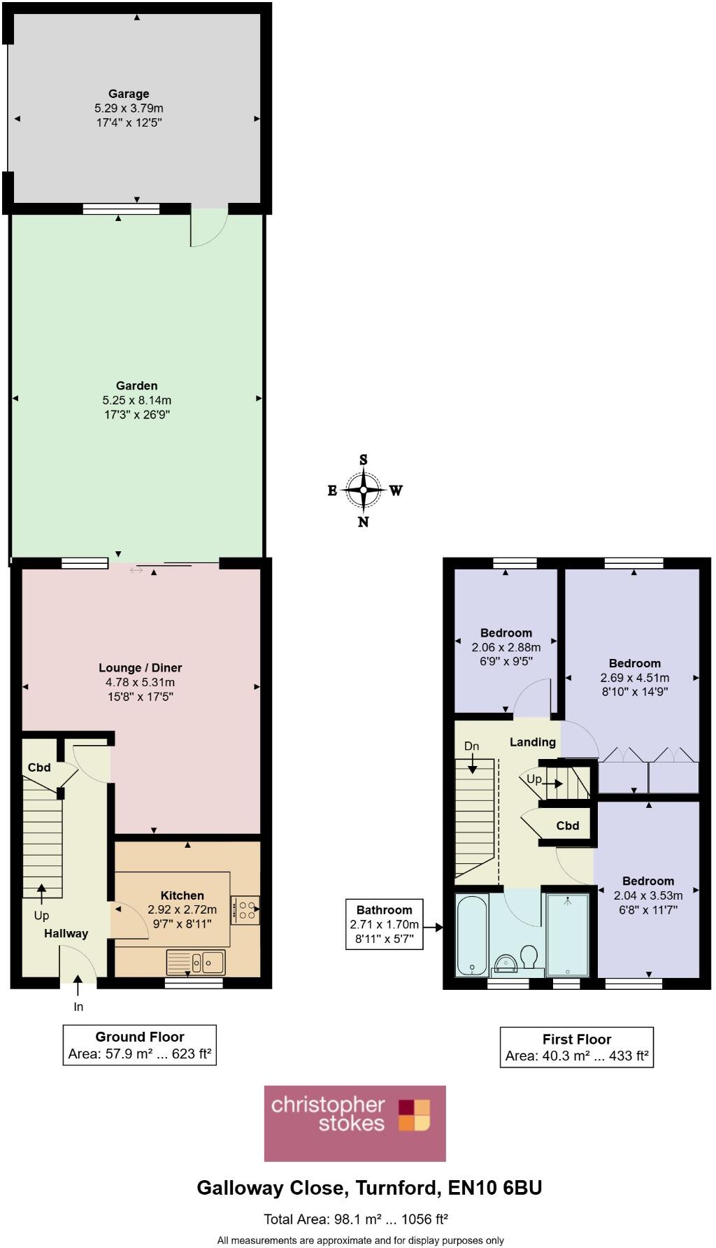Galloway Close, Broxbourne, Hertfordshire, EN10 6BU floorplan