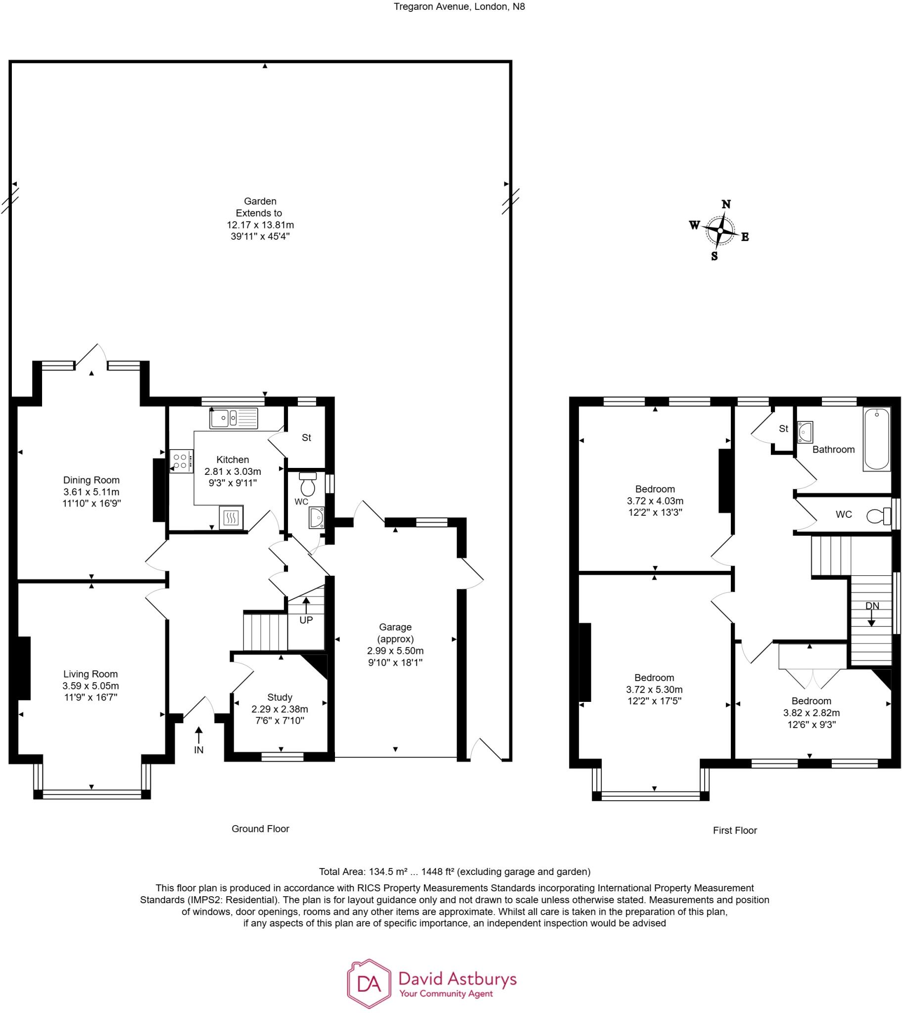 Tregaron Avenue, Crouch End N8 floorplan