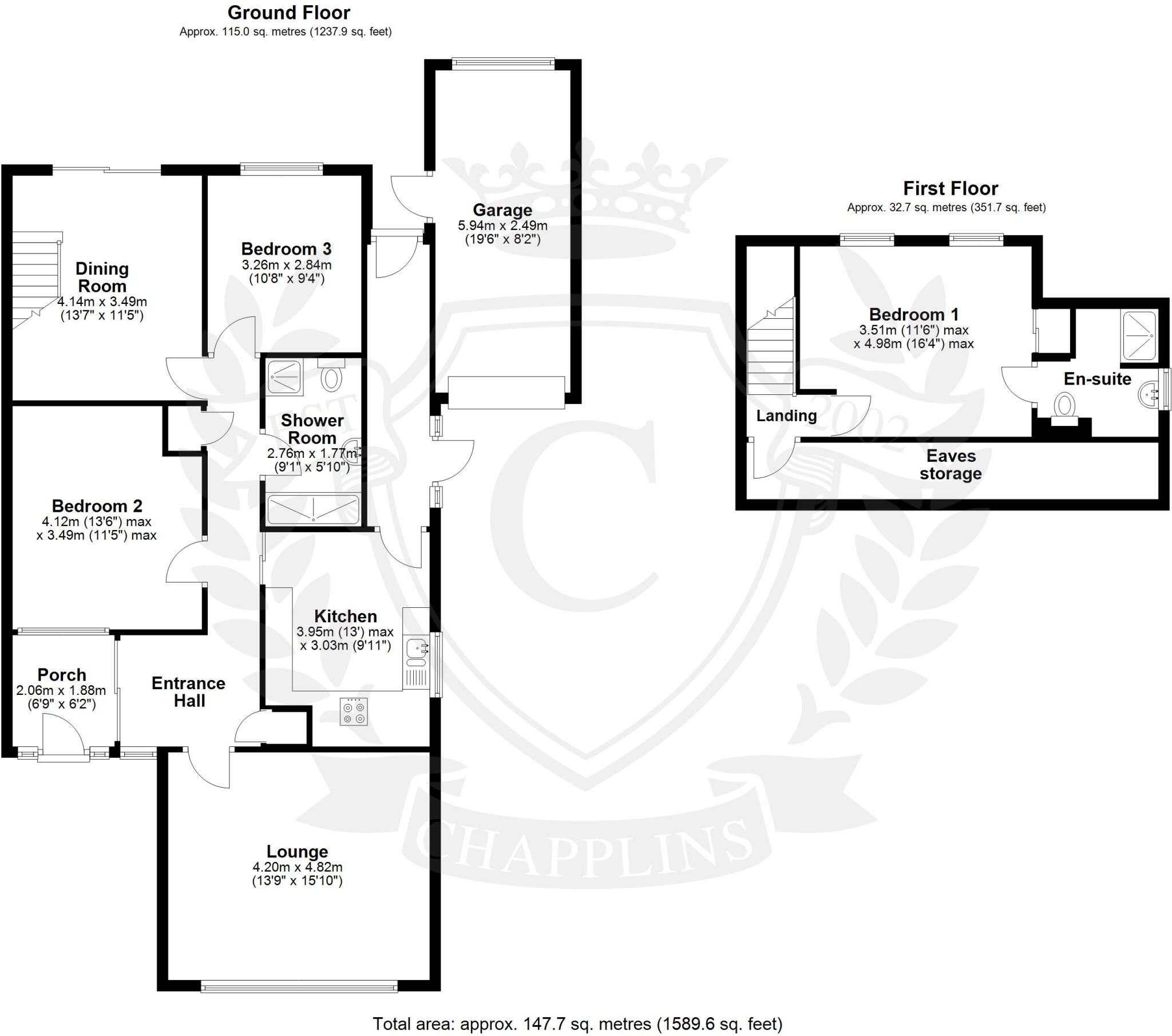 Tewkesbury Avenue, Fareham, Hampshire, PO15 floorplan