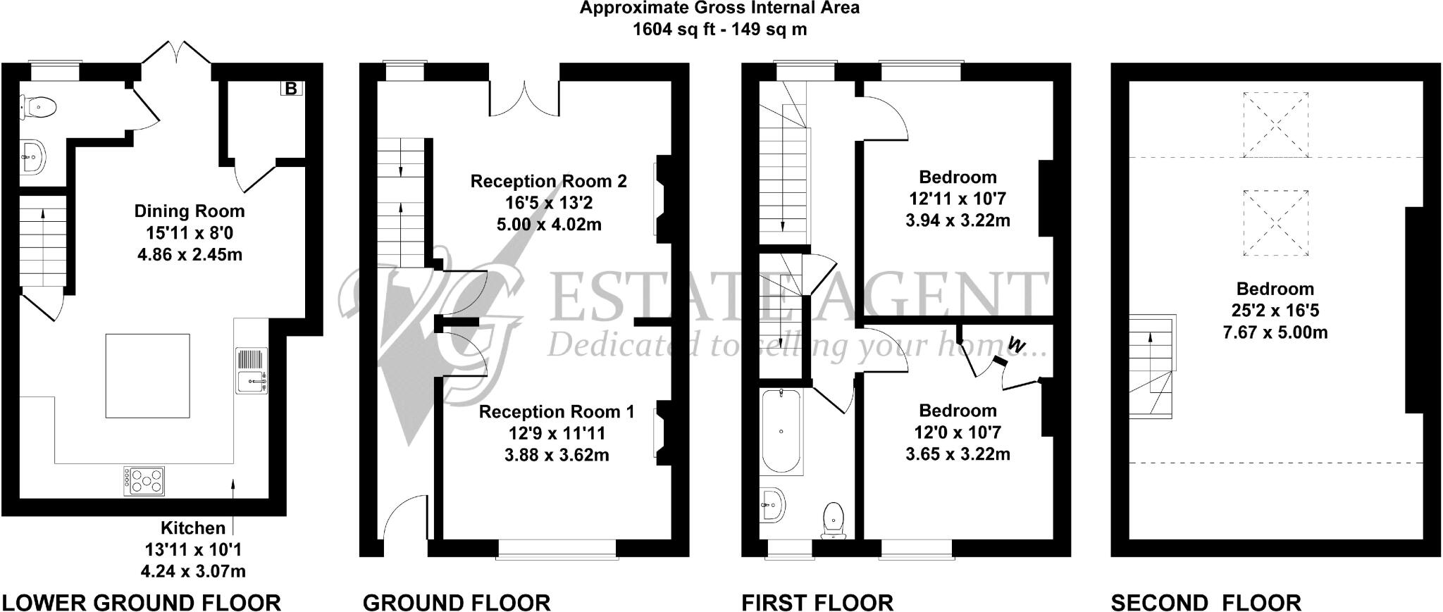 135a Rochdale Road, Ripponden HX6 4JU floorplan