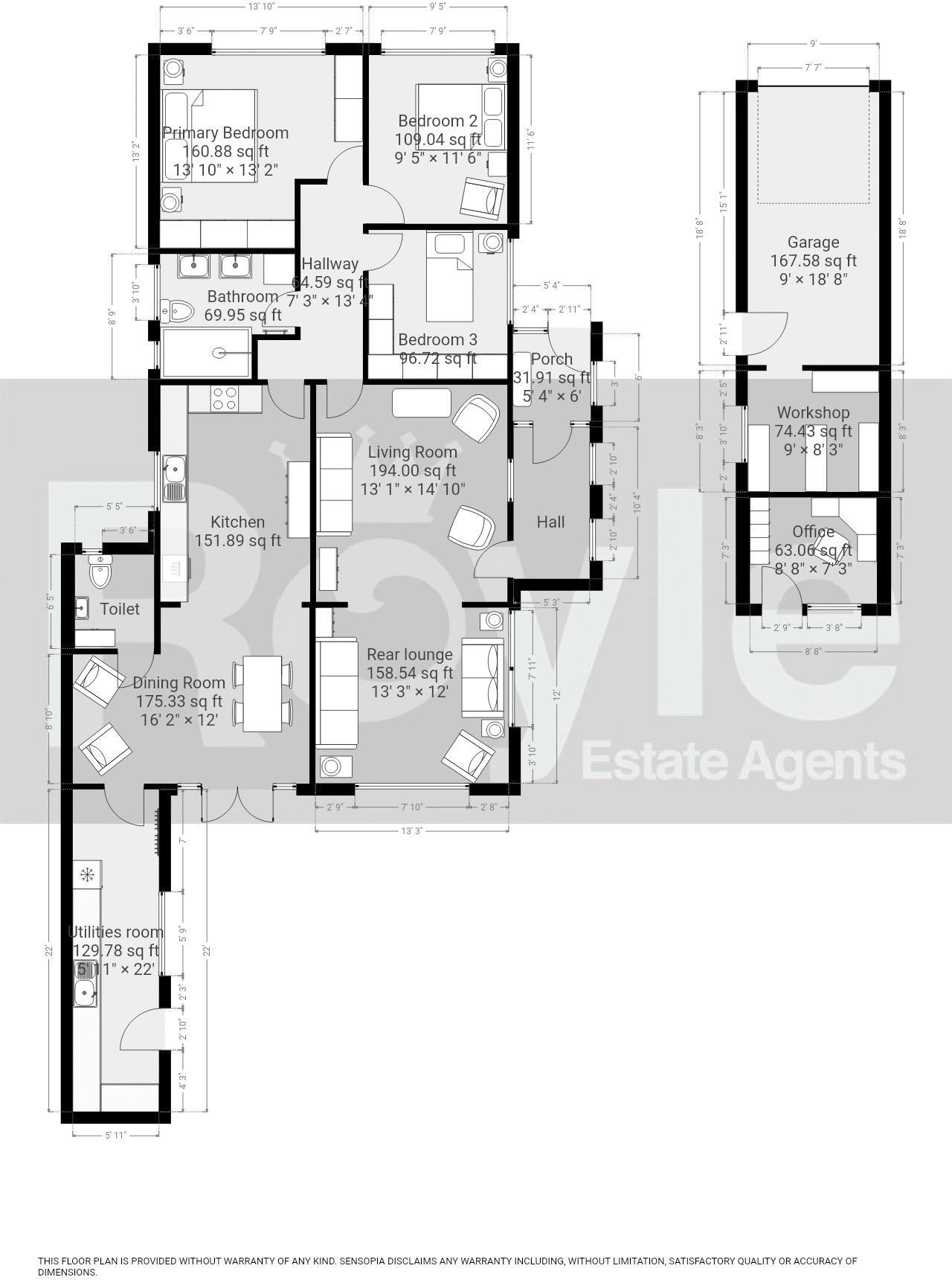 'Fresh Winds' No. 9, Beach Road, Preesall, Lancs FY6 0HQ floorplan