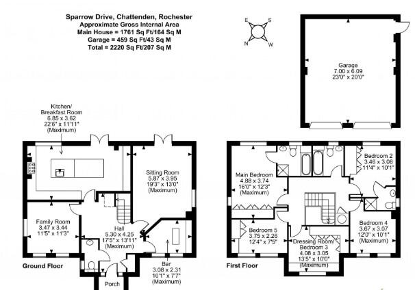 Sparrow Drive, Chattenden, Rochester, Kent, ME3 floorplan