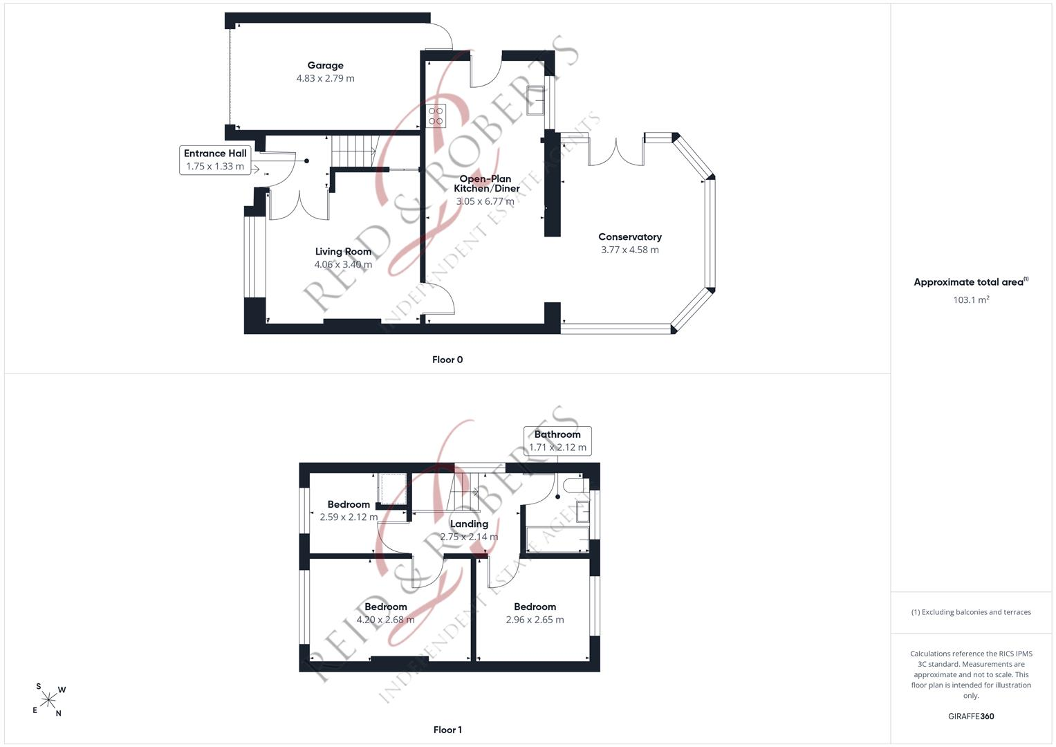 Min Awel, Flint floorplan