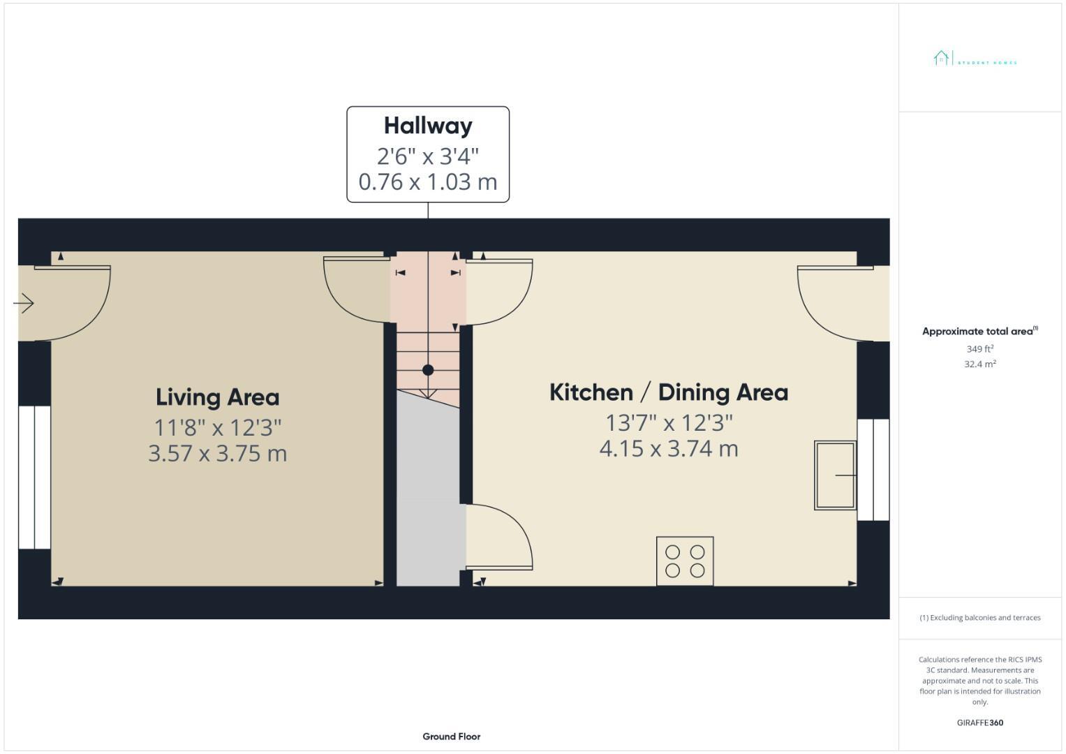 209 Edmund Road, Sheffield floorplan