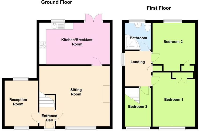 Hazel Avenue, Evesham floorplan