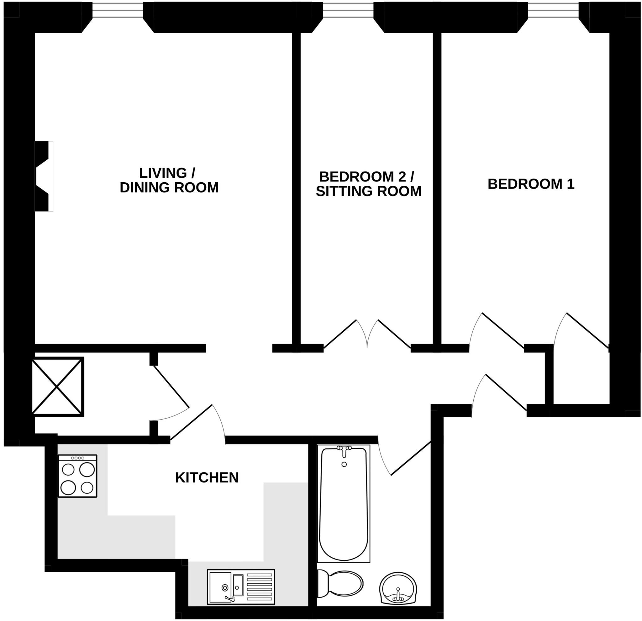 7a Princes Court, Rowcliffe Lane, Penrith, Cumbria floorplan