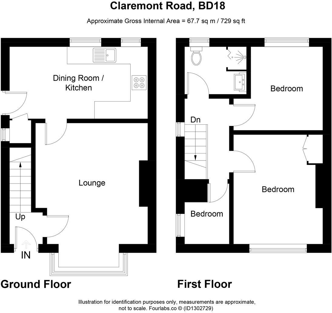 Claremont Road, Shipley floorplan