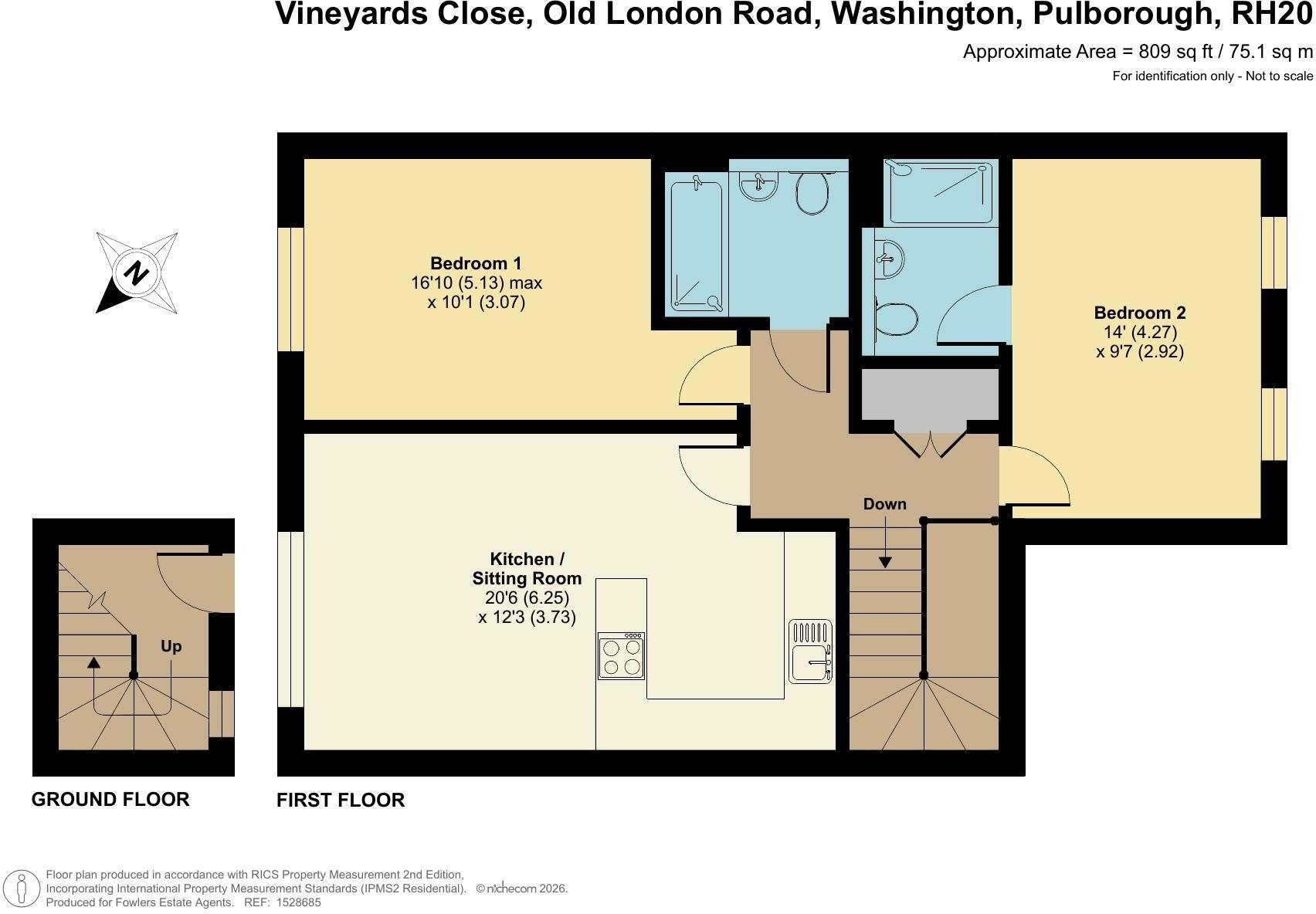 Washington - Two Bedroom Apartment floorplan